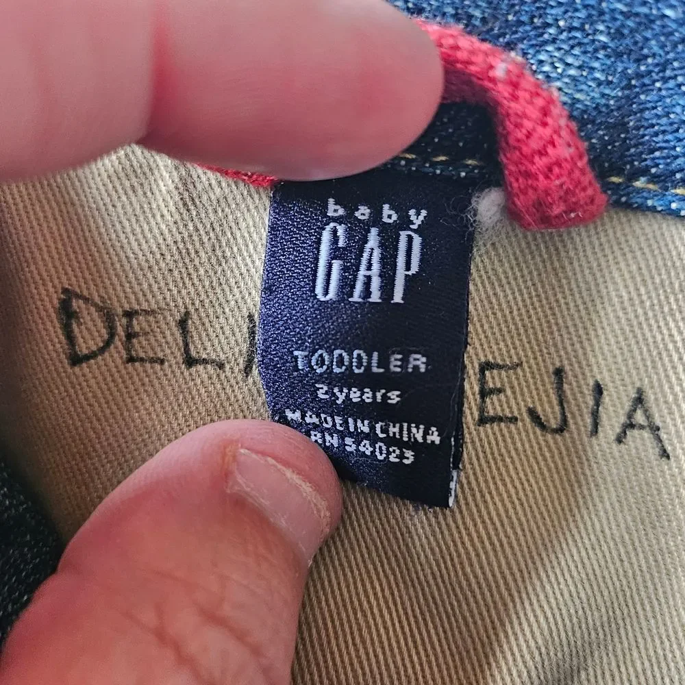 GAP Baby Dark Blue Jean Jacket Unisex Size 2T